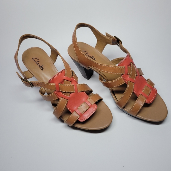 Clarks block heel sandals - Picture 3 of 6